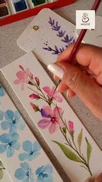 A tiny floral painting made to bloom between thepages #wocol #floralartist #bookmark