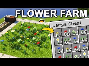 “The Fastest Flower Farm Design in Minecraft!”