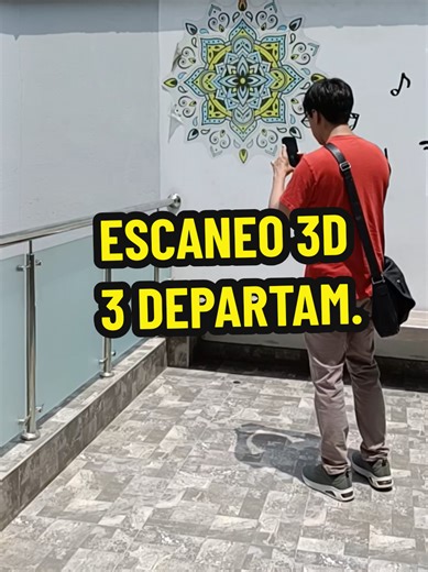 Escaneo 3D de Entorno En tan solo 3 MINUTOS ☺️👌🏻 #LlaveenMano #ConstruyamosCALIDAD #ProyectoDrywall