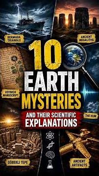 Top 10 Earth Mysteries Explained by Science #EarthMysteries#Mystery#Science#History#Unsolved