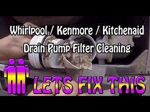 Font Load Washer Drain Pump Filter Cleaning
