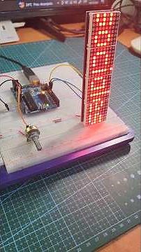 Mensajes Deslizantes con Matriz LED (MAX7219) y Control de Velocidad con Potenciómetro #arduino
