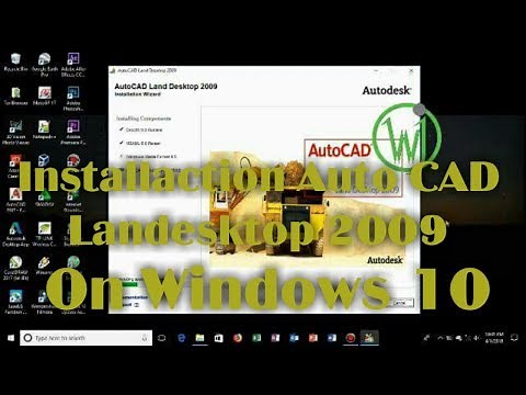 installation autocad landesktop 2009 di windows 10 pro 64 bit