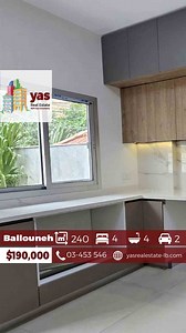 Ballouneh 240m2 | Renovated | Well Lighted | Open View | Catch | TO | 240m2 apartment located in a super prime and calm location in Ballouneh | Near all facilities and minutes from highway and main roads | Nestled in a full stone gladding building with modern touch and open view | Newly renovated with an extra modern touch | Well lighted apartment featuring large windows that flood the space with natural sunlight | Generous dimensions and partitions | 4 bedrooms | 4 bathrooms | Kitchen | 2 Saloo