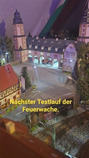 Nächster Testlauf der Feuerwache. #märklin #modellbahn #train #trainspotting