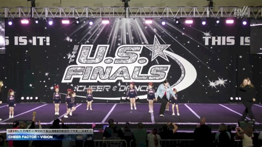 Cheer Factor - VISION [2026 L1 Tiny - Novice - Restrictions Day 1] 2026 The U.S. Finals Worcester