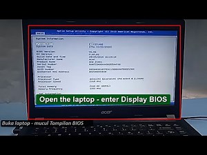 Acer one 14 : Open Laptop Enter Display BIOS, Aptio Setup Utility