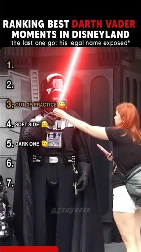 Best Darth Vader Moments In Disneyland #usa #starwars #disneyland