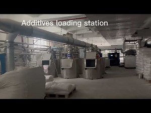 PVC dosing mixing system for SPC floor extruder line