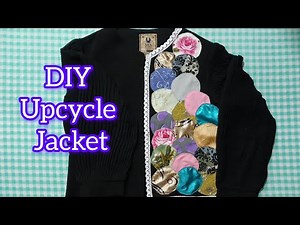 How to Make a Patchwork Jacket Using Fabric Scraps | Jacket Upcycle Idea