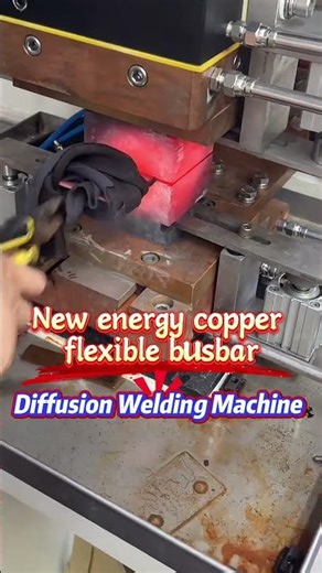 Clean & Green: Gas-Free Copper Busbar Welding for New Energy! 🌿 #Shorts #EcoFriendlyTech