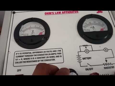 राम🌞 राम। physics laboratory. Ohms law apparatus experiment cbse 12 bsc 