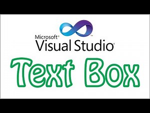 Visual studio tutorial -3- Text Box tool