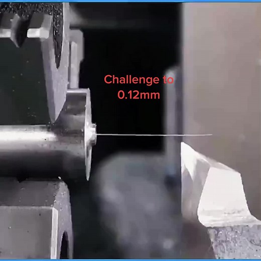 Challenge to 0.12mm#cncmachining #cnc #rapidprototyping #cncmachiningservice #fyp #prototype #machining #lathe #cncturning #cncmilling #cncmachiningparts