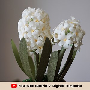 Crepe Paper Hyacinth Digital Template | DIY Paper Flower Pattern | Handmade Floral Craft | Instant Download | Paper Art Tutorial - Etsy