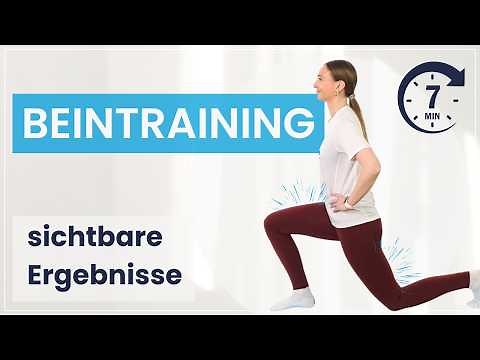 Oberschenkel Muskeln trainieren - 7 Minuten Beintraining OHNE GERÄTE