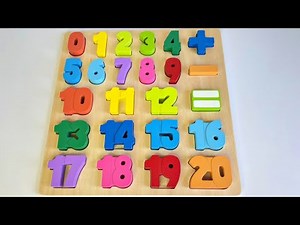 Shapes, Numbers & Counting 1 to 20 | Preschool Toddler Learning Toy Video