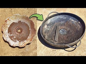 Eternal Frying Pan Made from a Harrow Disk