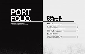 VOLUME I: ARCHITECTURE + DESIGN PORTFOLIO - Luqman Kamaludin
