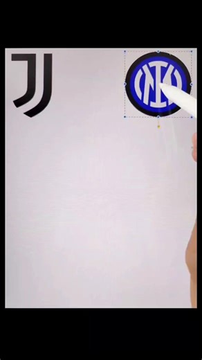 What If Juventus vs Inter Milan Had One Logo? #juventus #intermilan #footballshorts