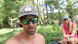 Catfish Noodling in the Swamp With Shrimp for Grilled Fish