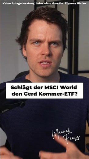 Gerd Kommer ETF vs. MSCI World: The truth! #etfs