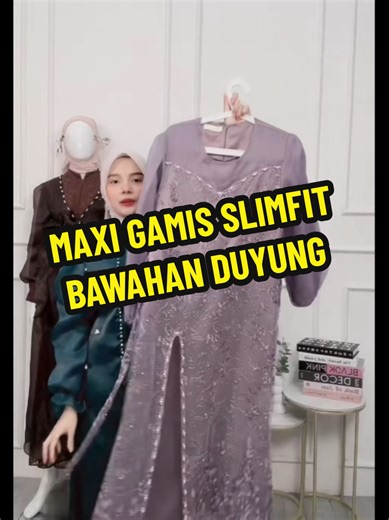 Gamis slimfit semi duyung premium #fyp #gamis #gamislebaran #gamiskekinian #fashionwanita