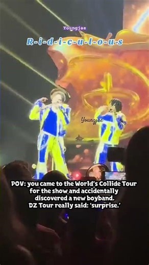 This Boyband 😂🔥🤩 | DZ World’s Collide Tour #shorts #disney