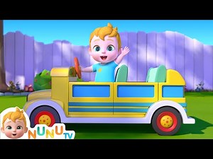 Wheels On The Bus | EP 074 | Nursery Rhymes & Kids Songs | NuNu Tv
