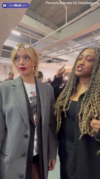 T. Cooper breaks down makeup for alice + olivia Fall 2025 fashion show