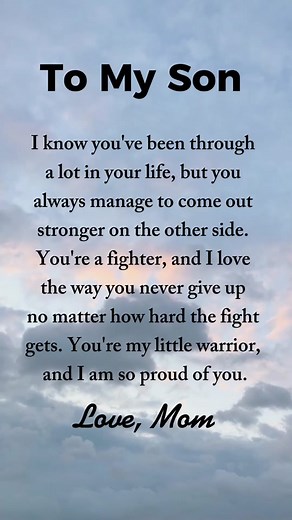 Proud Mom Quotes for Son - Encouraging Family Relationship