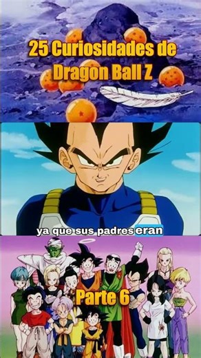 DRAGON BALL Z | 25 Curiosidades Parte 6 #shortsfeed #shortvideo #shorts