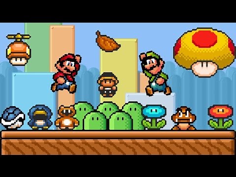 SMBX 1.4.3 - My Custom GFX | Mario & Luigi REMASTERED. (2 Players)