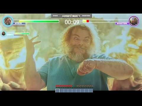 Steve vs Monsters Fight Battle with healthbars