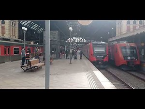 Trens CPTM séries 7000, 2500 ,8000 e 8500 na Luz