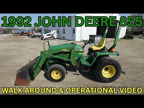 1992 John Deere 855 Tractor Walk Around & Operational Video $8,900
