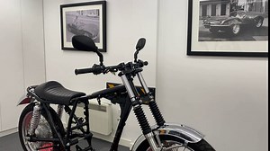 Large Black Motorcycle Mirrors - 10mm - Right side has Reverse Thread