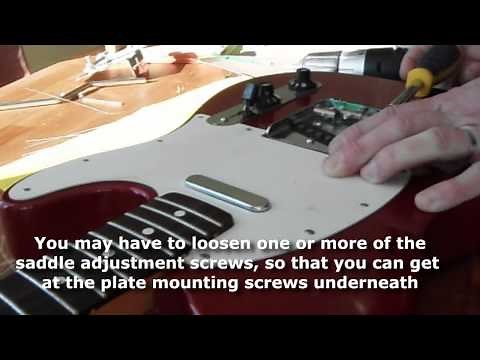 Hipshot B-Bender stringbender installation and demonstration on Fender Telecaster