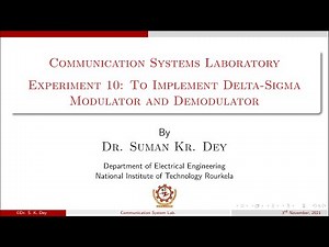 Exp #10:- To Implement Delta-Sigma Modulator and Demodulator