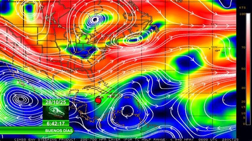 352K views · 10K reactions | Pronóstico del Tiempo al Amanecer de Cuba: 28/10/2025 El meteorólogo Alexander Pérez González tiene detalles de la intensidad y posible trayectoria del poderoso #HuracánMelissa por el oriente de #Cuba. | Canal Caribe | Facebook
