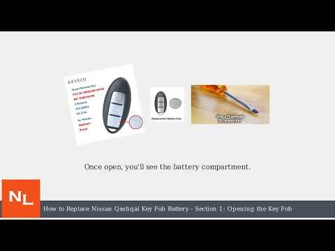 How To Replace Nissan Qashqai Key Fob Battery – Open Case & Swap Coin Cell