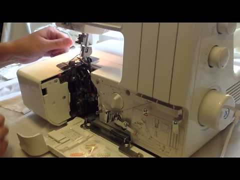 Janome 888 serger - how to thread