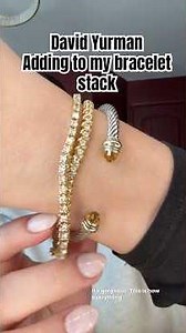 Adding to my bracelet stack. David Yurman Cable Cuff. #everydayjewelry #braceletstack #finejewelry