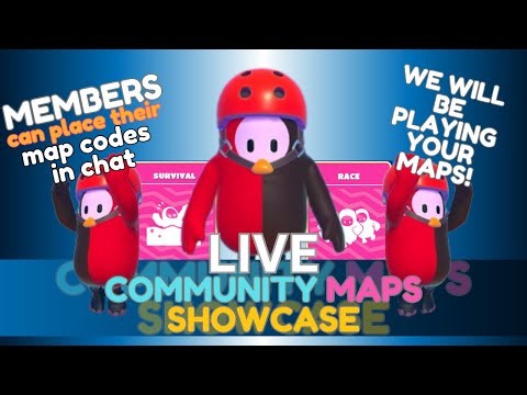 CAN I BEAT YOUR MAPS MEMBERS? Fall Guys Live Community Creative Showcase🔴