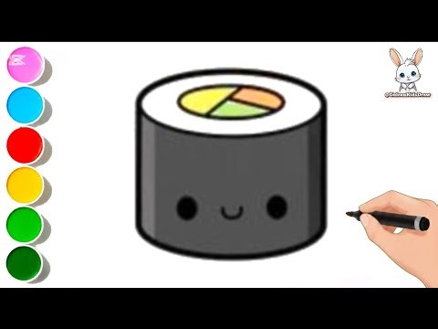 🍣 HOW TO DRAW A CUTE KAWAII SUSHI PIECE! 🍱✨SUSHI LOVER VIBES! ✨