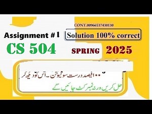 cs504 assignment 1 solution spring 2025|cs 504 assignment 1