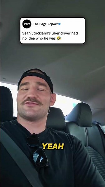 Sean Strickland's uber driver had no idea who he was 🤣