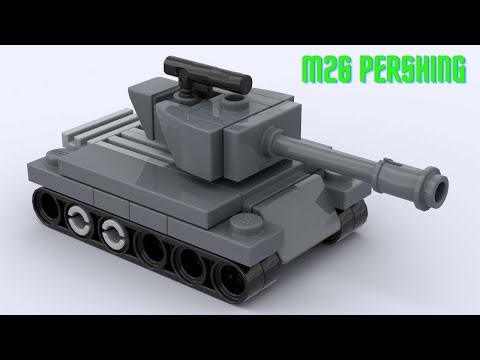 How to make Micro M26 Pershing out of LEGO | LEGOsaur