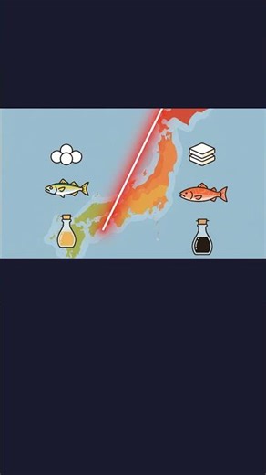 東日本と西日本で食文化が全然違う理由、2000万年前の 地殻変動だった #shorts