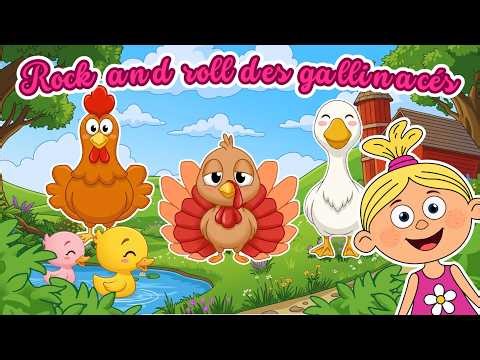 Rock and roll des gallinacés 🐔 | Petites comptines pour bébé avec paroles 🎶 | Bébé Lila